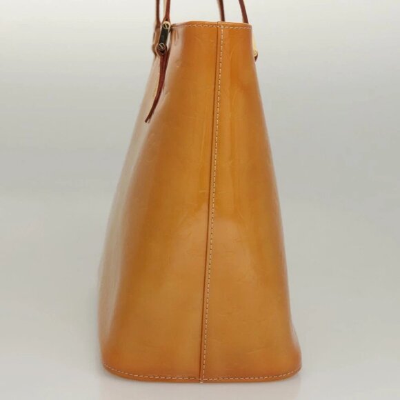 LOUIS VUITTON Monogram Vernis Houston Hand Bag Jaune - Picture 3 of 15